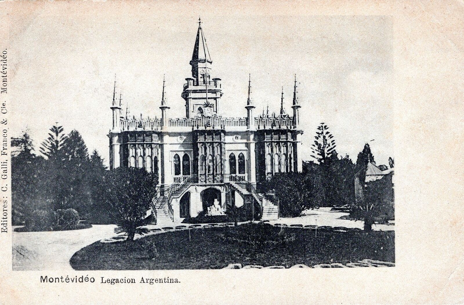 MONTEVIDEO - Legacion Argentina Postcard - Uruguay - udb (pre 1908)