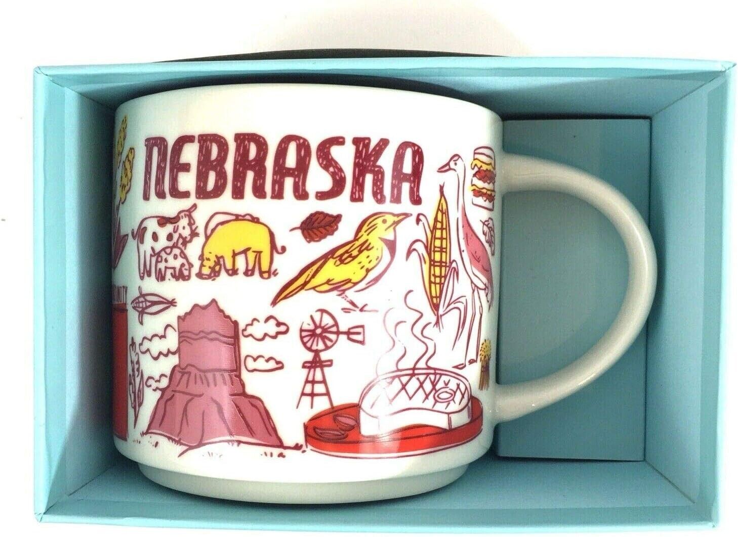Starbucks Nebraska BEEN THERE SERIES COLLECTION Ceramic Coffee Mug NIB