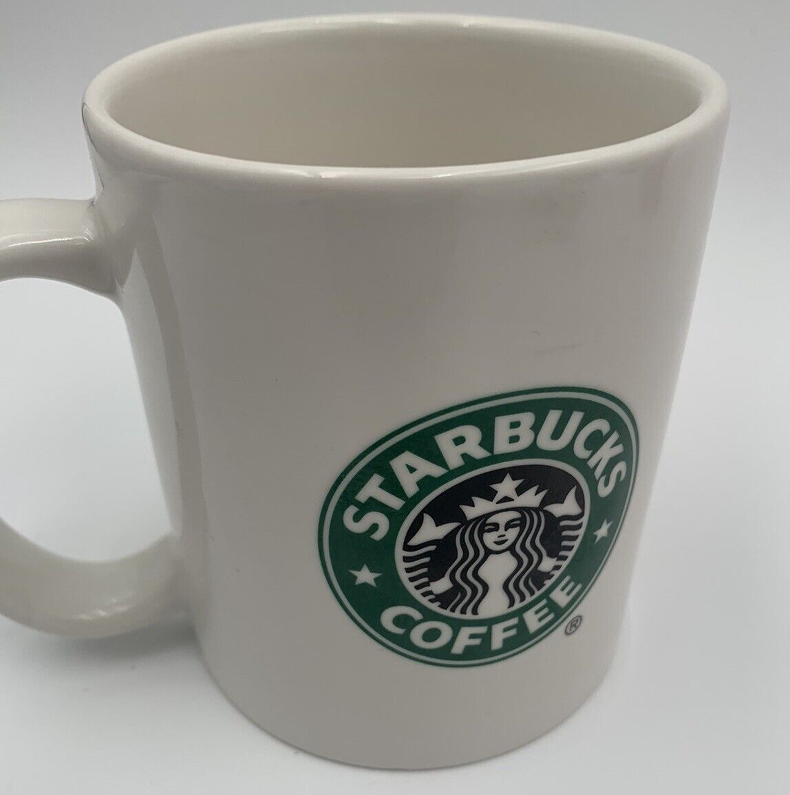 2004 Starbucks Coffee Mug Mermaid Logo White