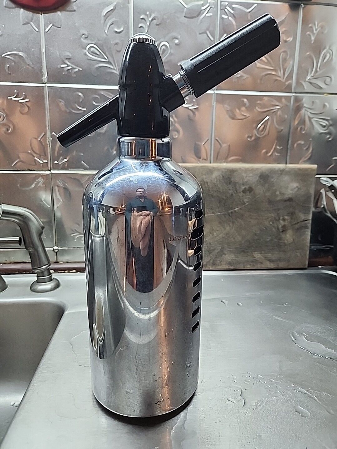 Refurbished Vintage Soda King Soda Siphon Seltzer Water Bottle