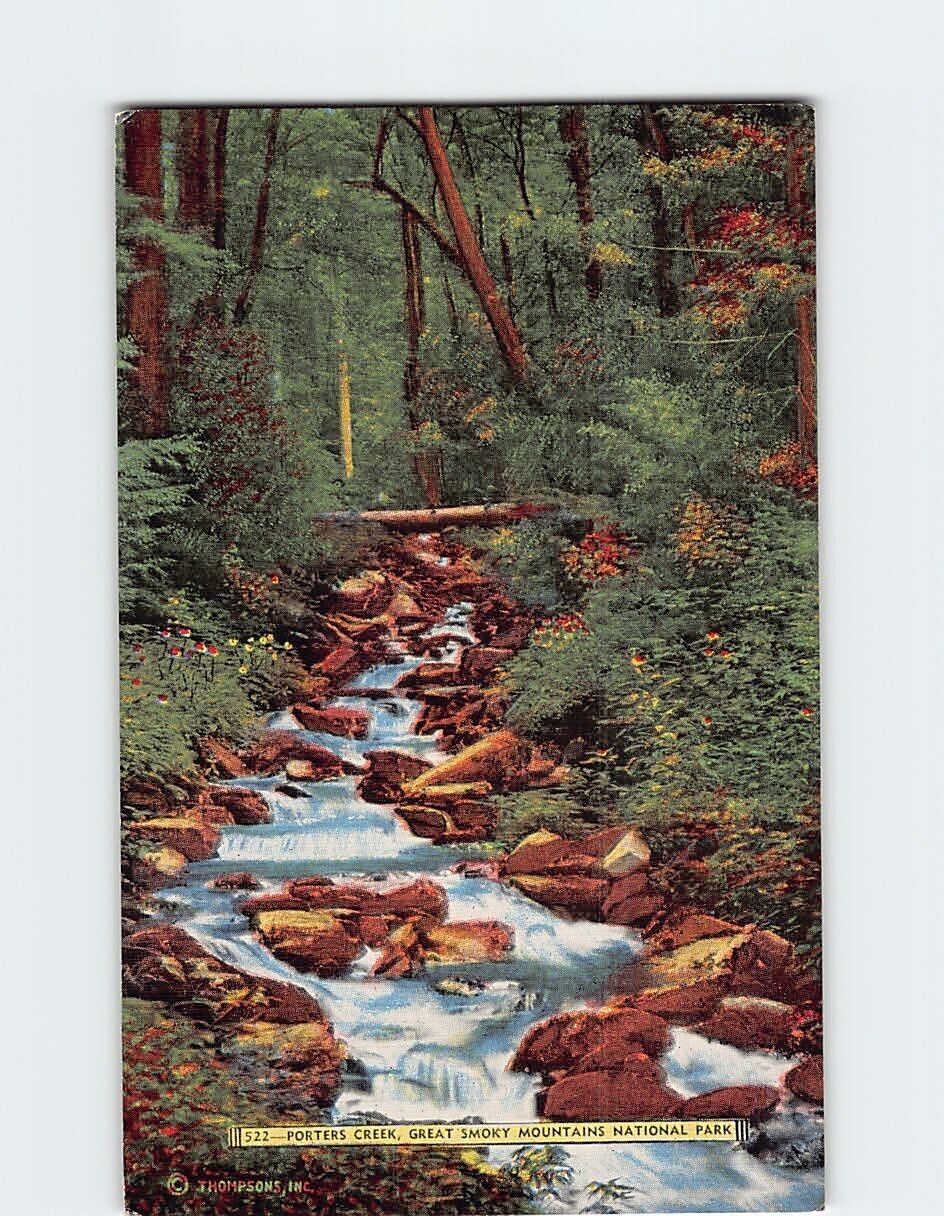 Postcard Porters Creek Great Smoky Mountains National Park