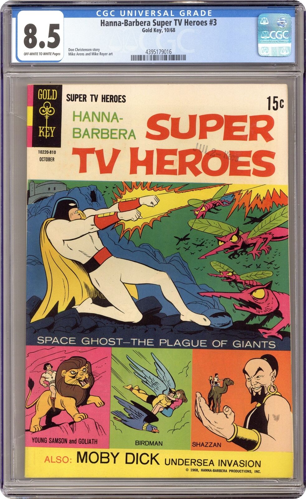 Hanna-Barbera Super TV Heroes #3 CGC 8.5 1968 4395179016