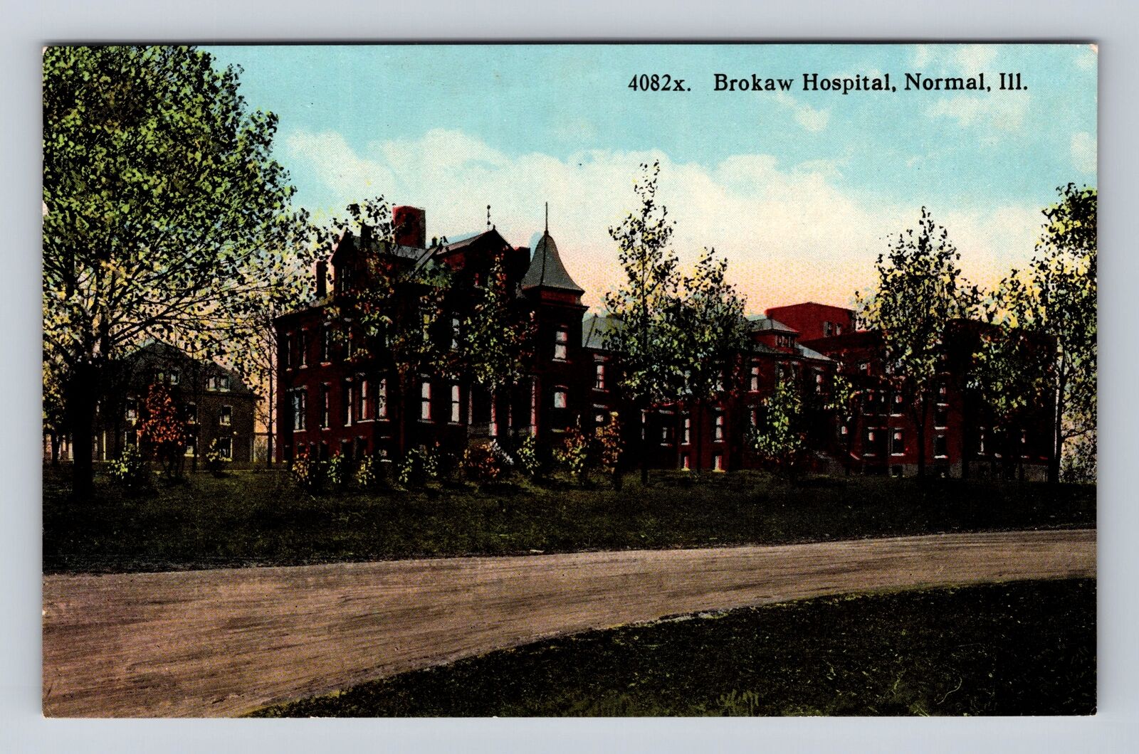 Normal IL-Illinois, Brokaw Hospital, Antique, Vintage Postcard