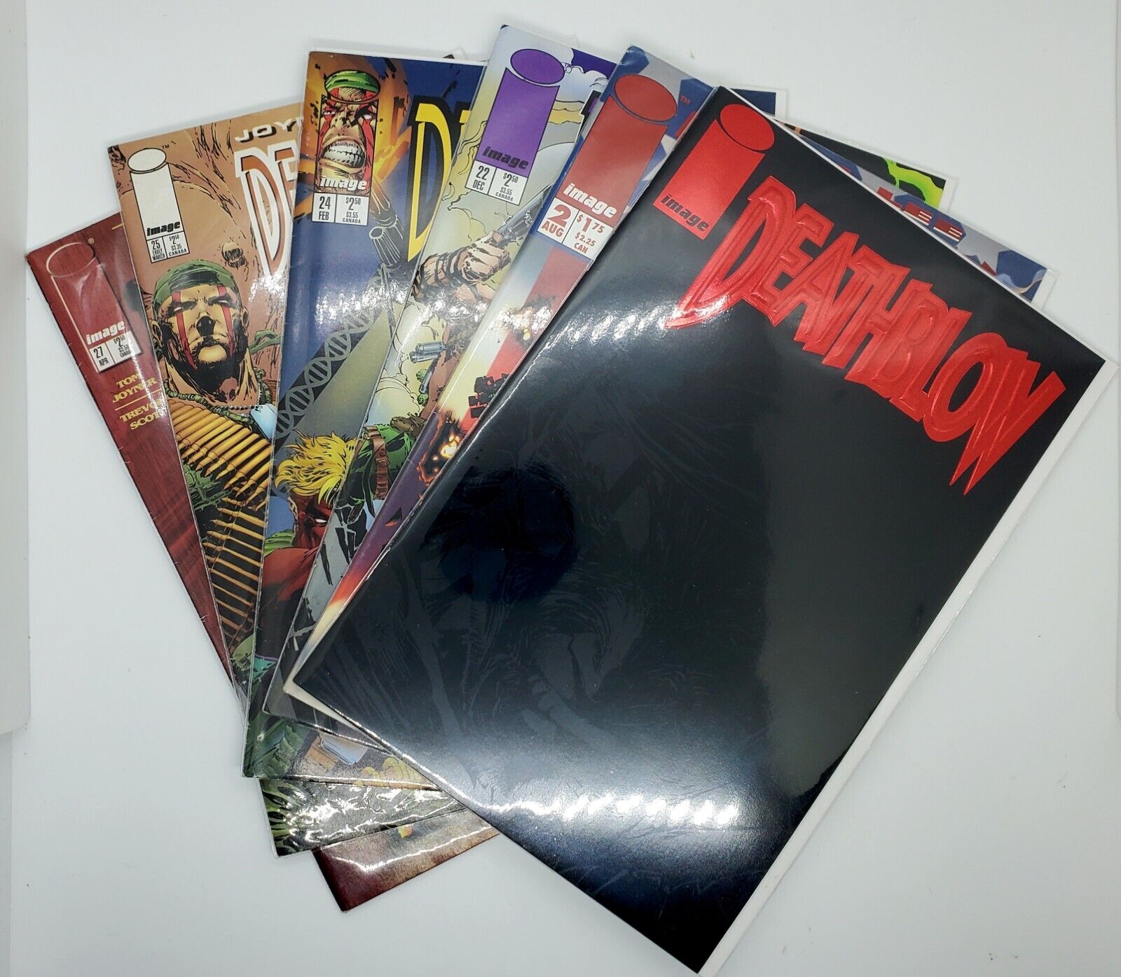 Vintage LOT of 6 Deathblow #1,2,22,24,25,27 (Image Comics,1996) 1st Print Mint🔥