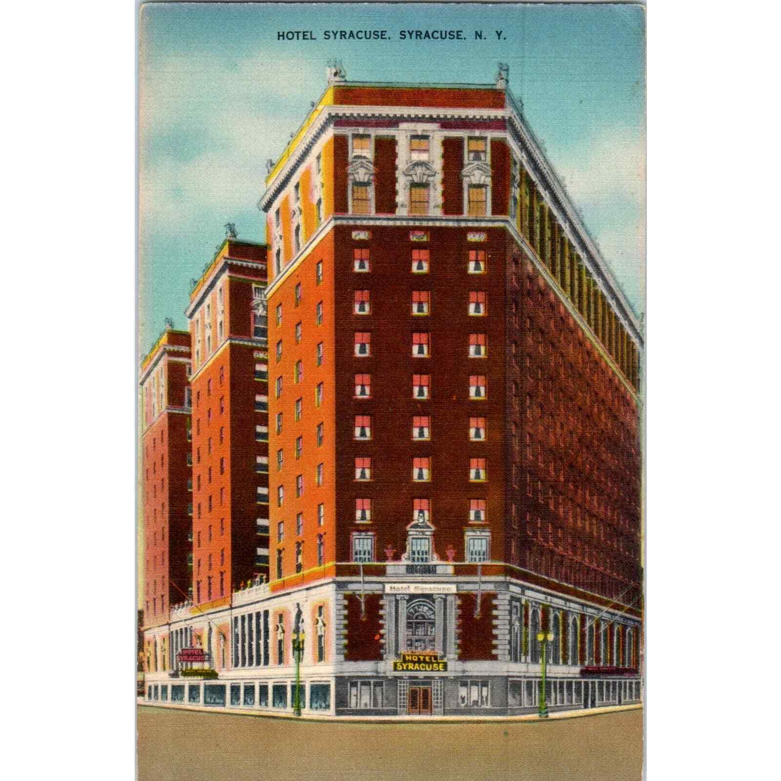 1939 Hotel Syracuse, Syracuse NY Original Postcard PC9