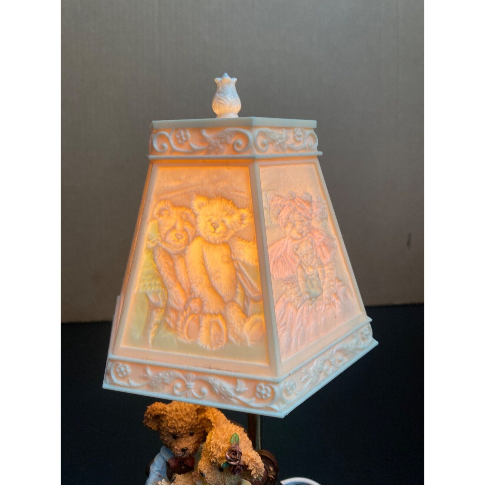 Vintage 1990s Nursery Lamp Ting Shen Story Bears Nightlight Children\'s Room 12\