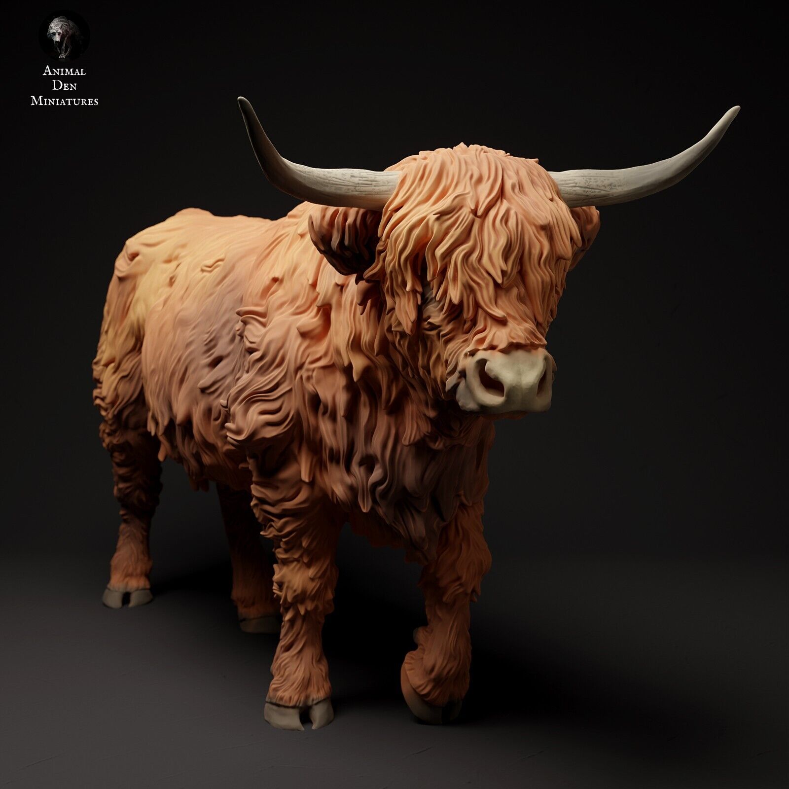 Breyer size traditonal 1/9 resin companion animal figurine  highland cow