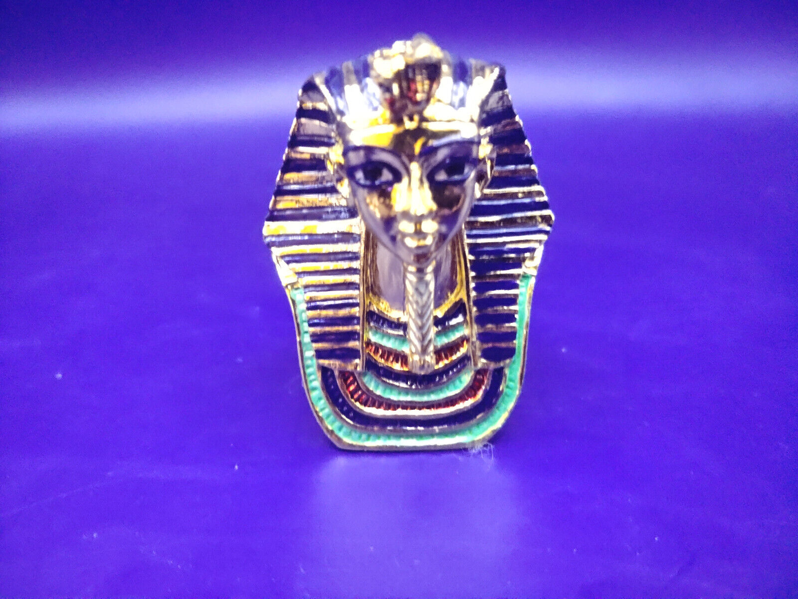 Egyptian King Tut Gold Plated Pewter Figurine 2\