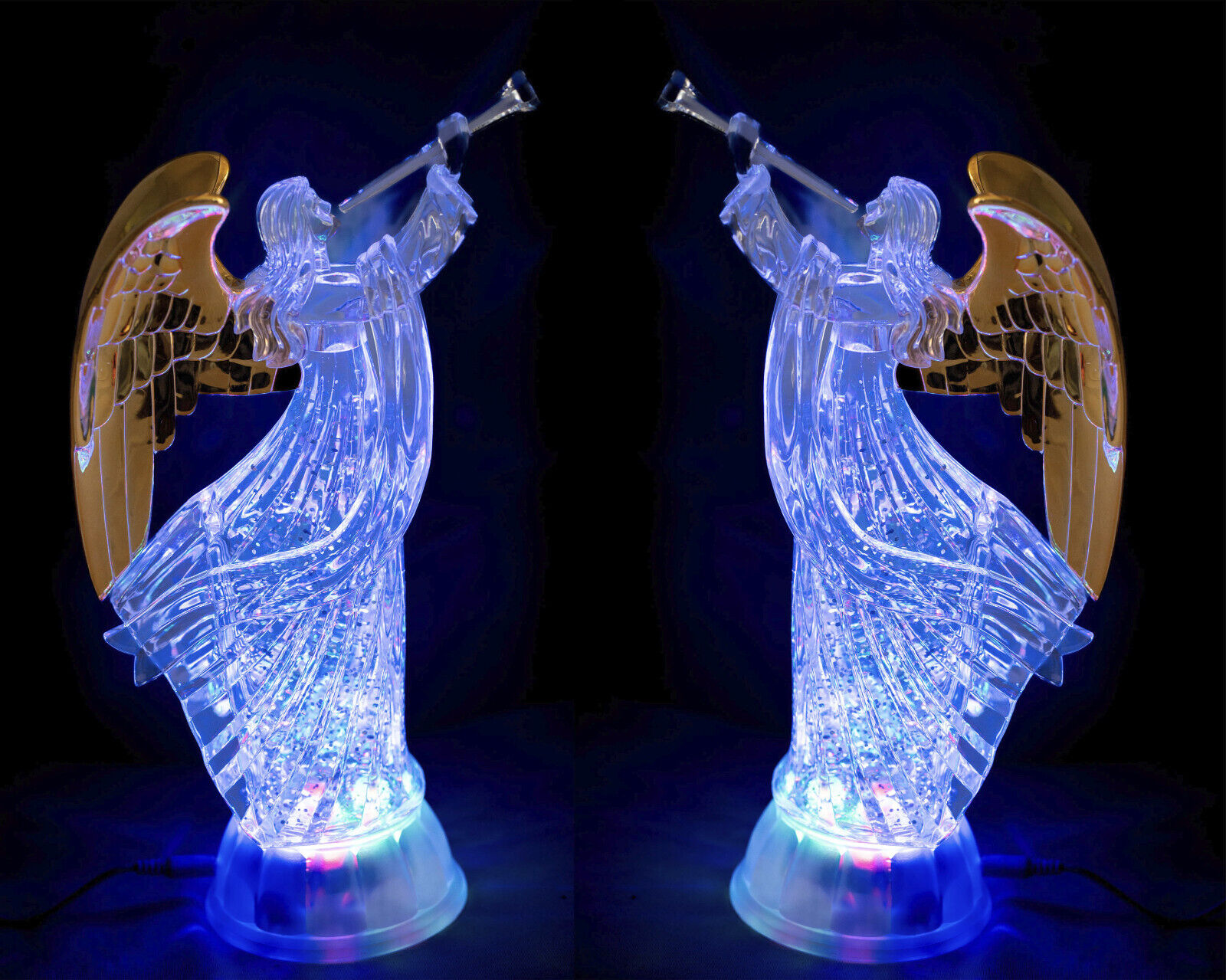 ELECTRIC-LIGHT-UP PRAYING ANGEL FIGURINE ANGELS CHERUBS FIGURINE STATUE 