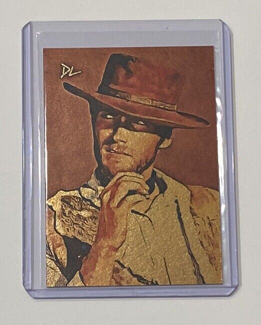 Clint Eastwood Gold Plated Artist Signed “Man With No Name” Trading Card 1/1