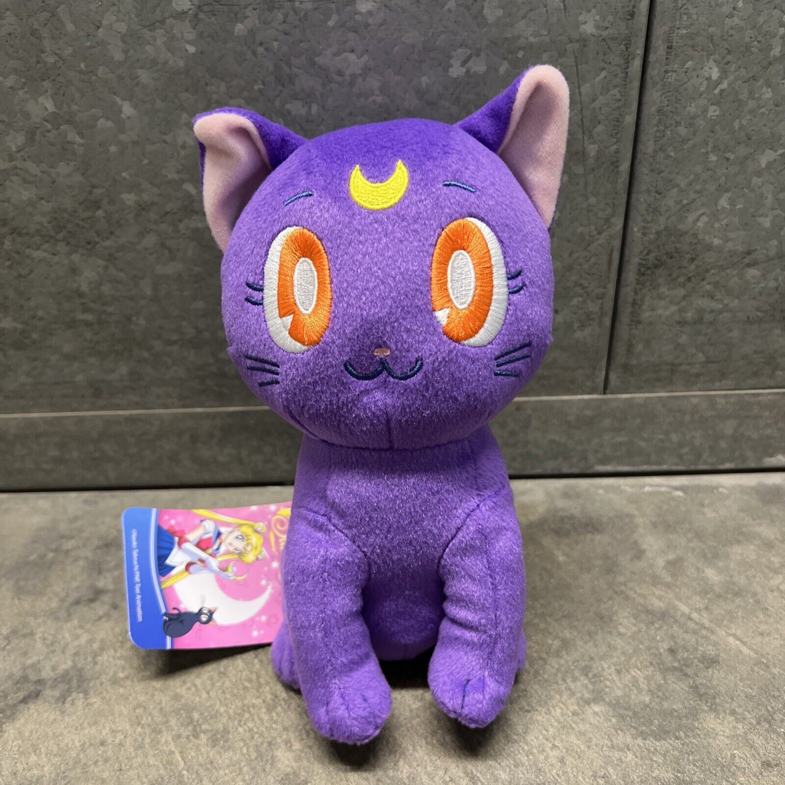 Sailor Moon 8” Plush Purple Luna Cat New with Tags