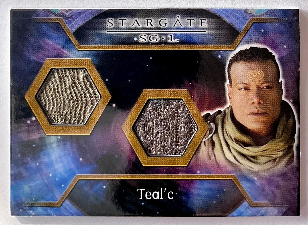 Stargate Heroes DUAL Costume Card Christopher Judge as Teal\'c