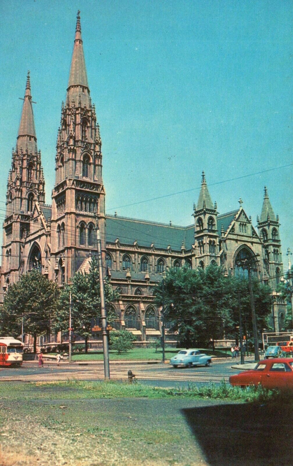 Pittsburgh, PA, St. Paul\'s Cathedral, 1976 Chrome Vintage Postcard e4794