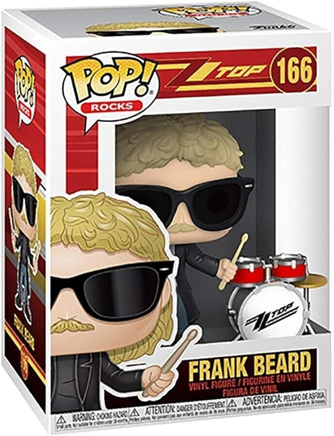 Funko Pop Rocks ZZ Top Frank Beard Figure w/ Protector