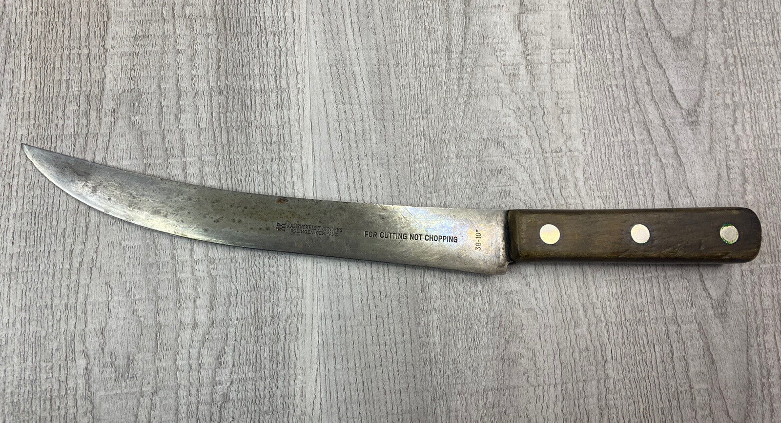 Vintage J. A. Henckels Twinworks Solingen Germany 38-10 Butcher Gutting Knife