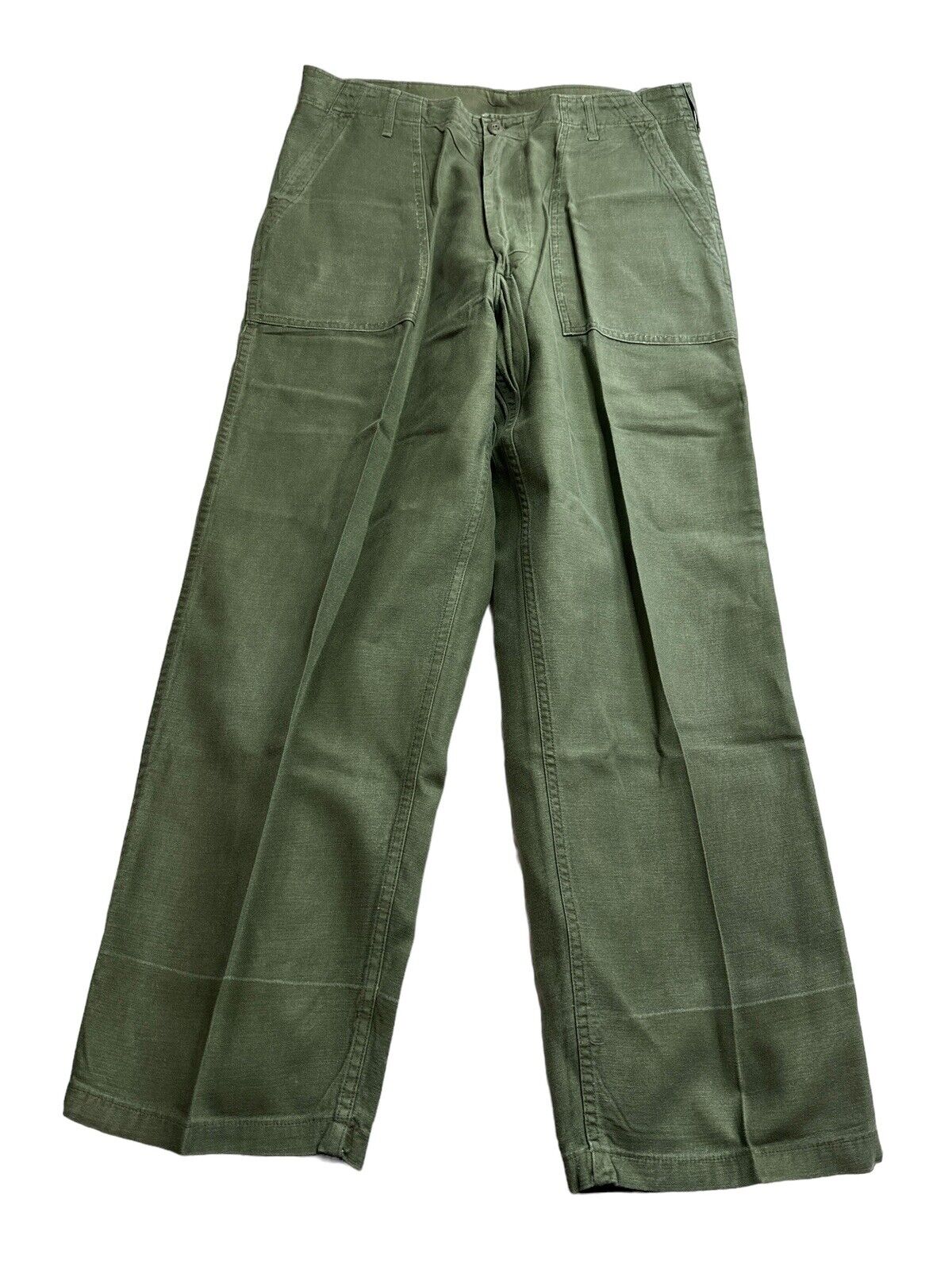 Vintage US Army Pants Trousers Men\'s Sateen OG 107 Type I 34x30 Army Green 60\'s
