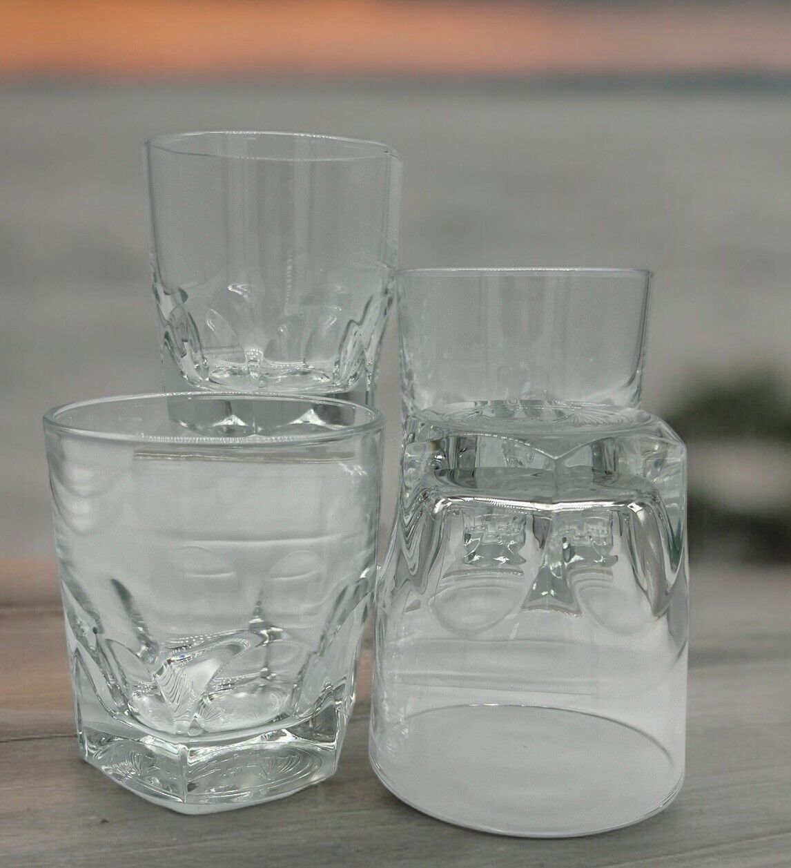 🦇 Bacardi Marca de Fabrica Lowball Glasses 🥃 Set Of 4 🦇 EUC