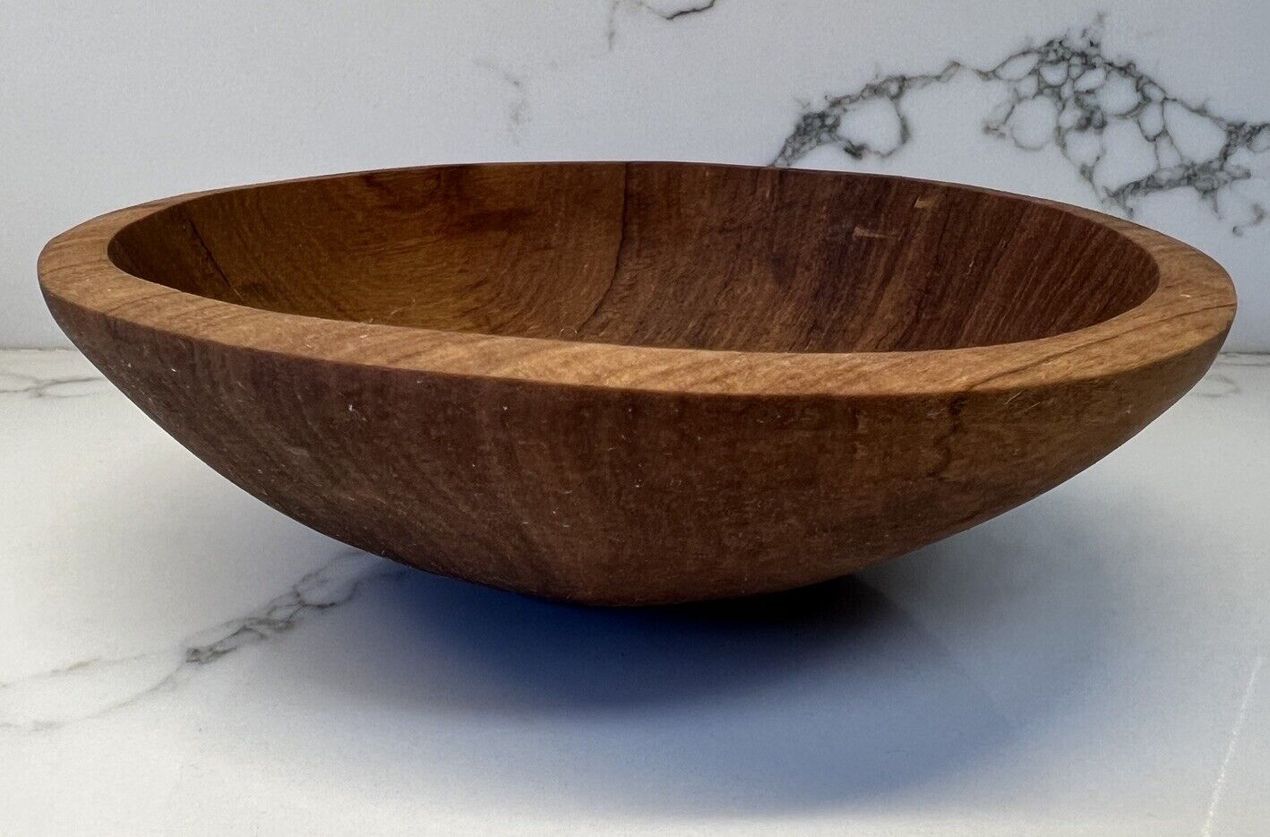 Vintage Handcrafted Wood Mid-Century Modern MCM Bowl 6” Dia x 2” H