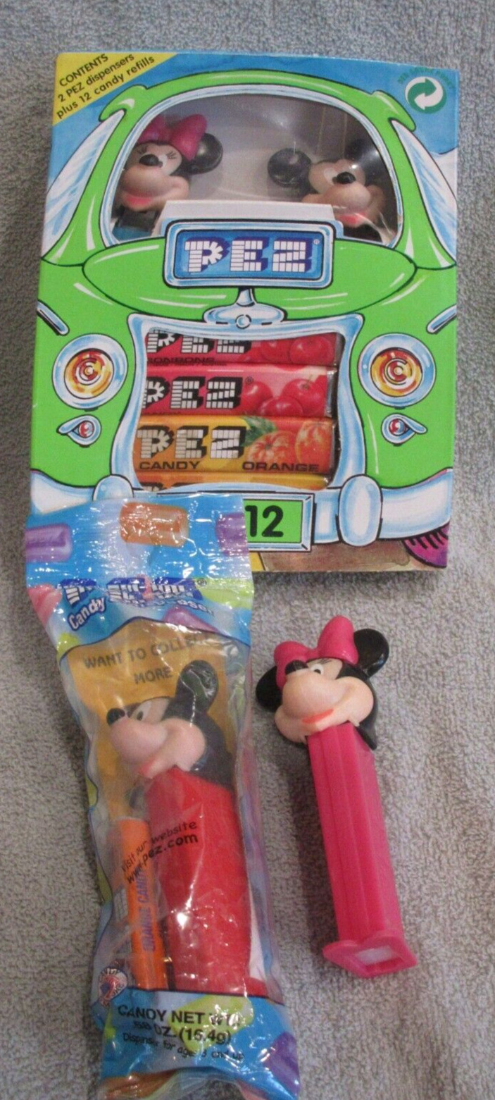 Pez Candy Dospensers 2 Micky & 2 Minnie Mouse 