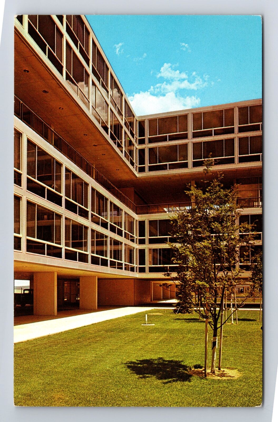 Air Force Academy CO- Colorado, Vandenberg Hall Cadet Dormitory Vintage Postcard