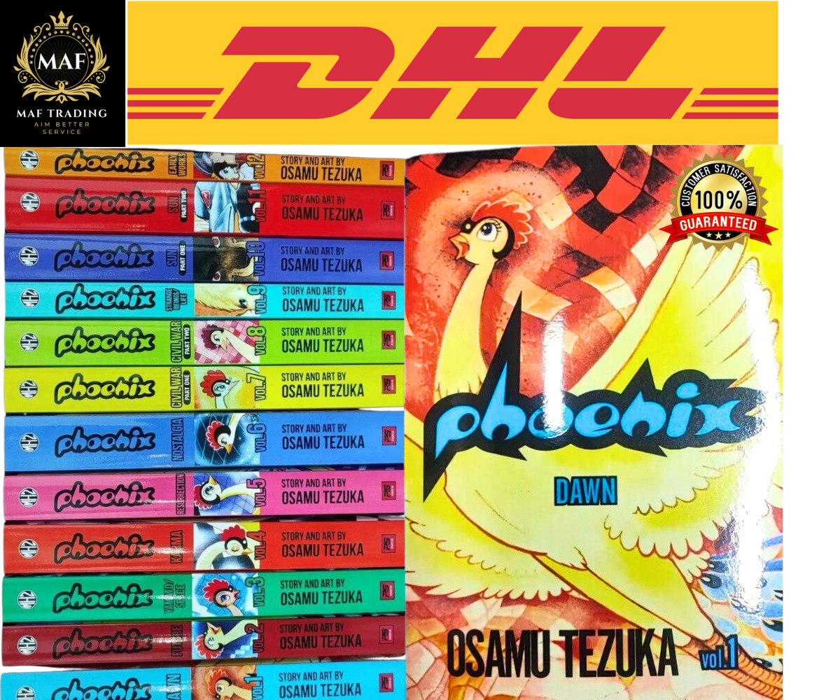 2 x Manga Phoenix By Osamu Tezuka from Volume 1-12(END)  English Comic Book