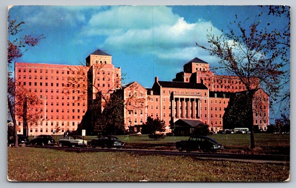 Dearborn MI Michigan Postcard Veterans Administration Hospital SCARCE View