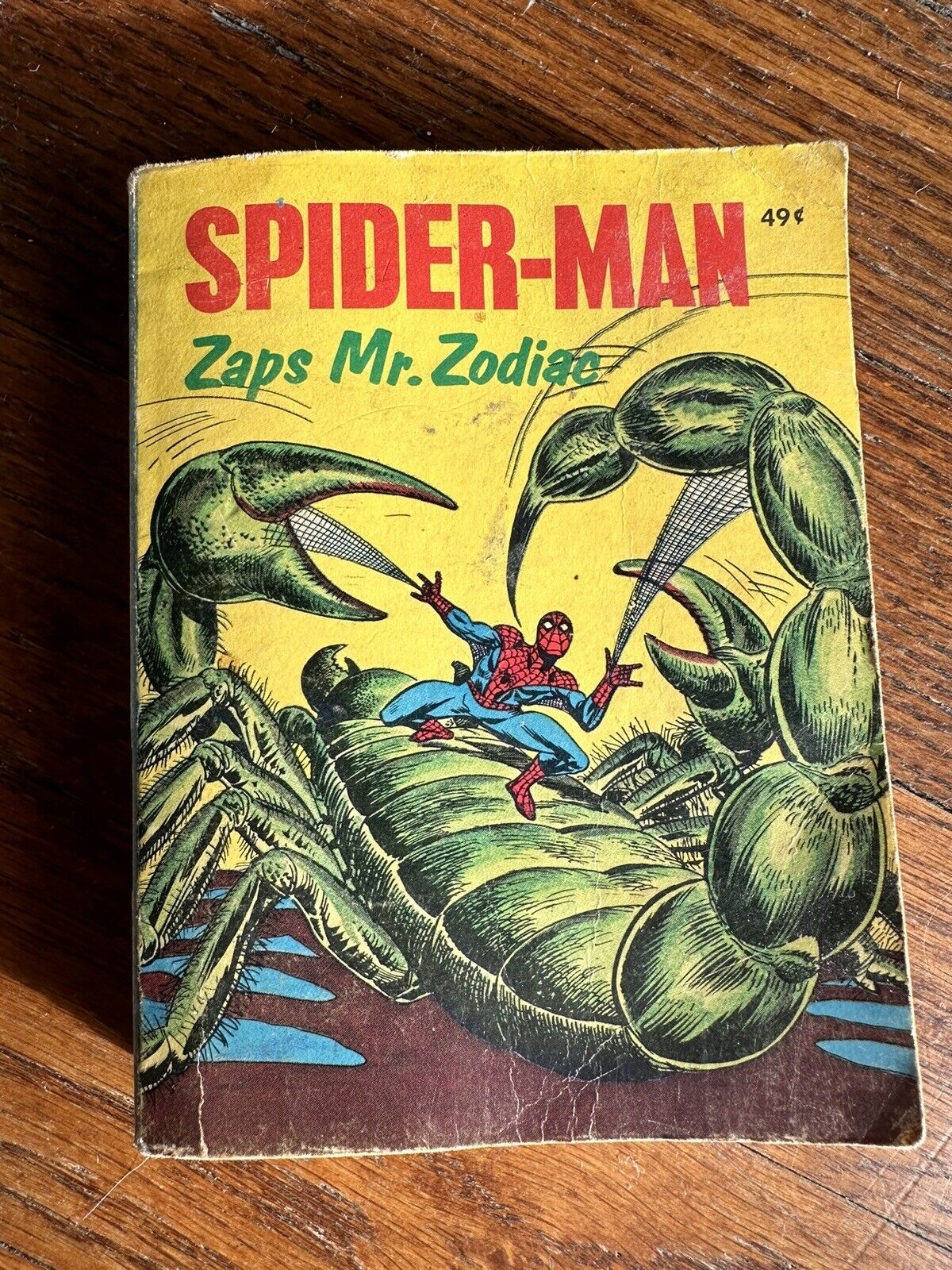 Vintage 1976 SPIDER-MAN Zaps Mr. Zodiac A Big Little Book By Whitman #5779