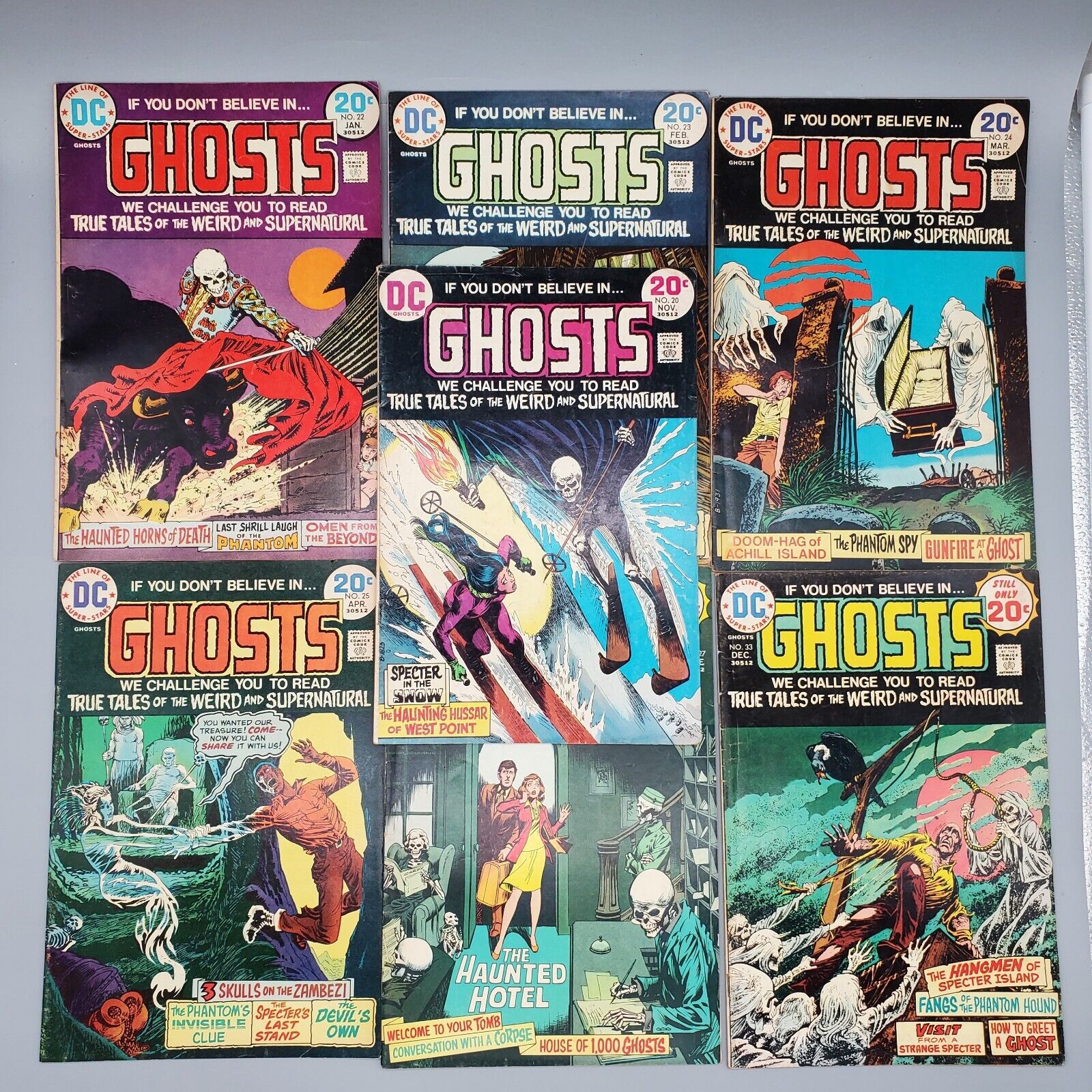 DC Comics If You Don\'t Believe In Ghosts Lot 1973-1974 Bronze Age