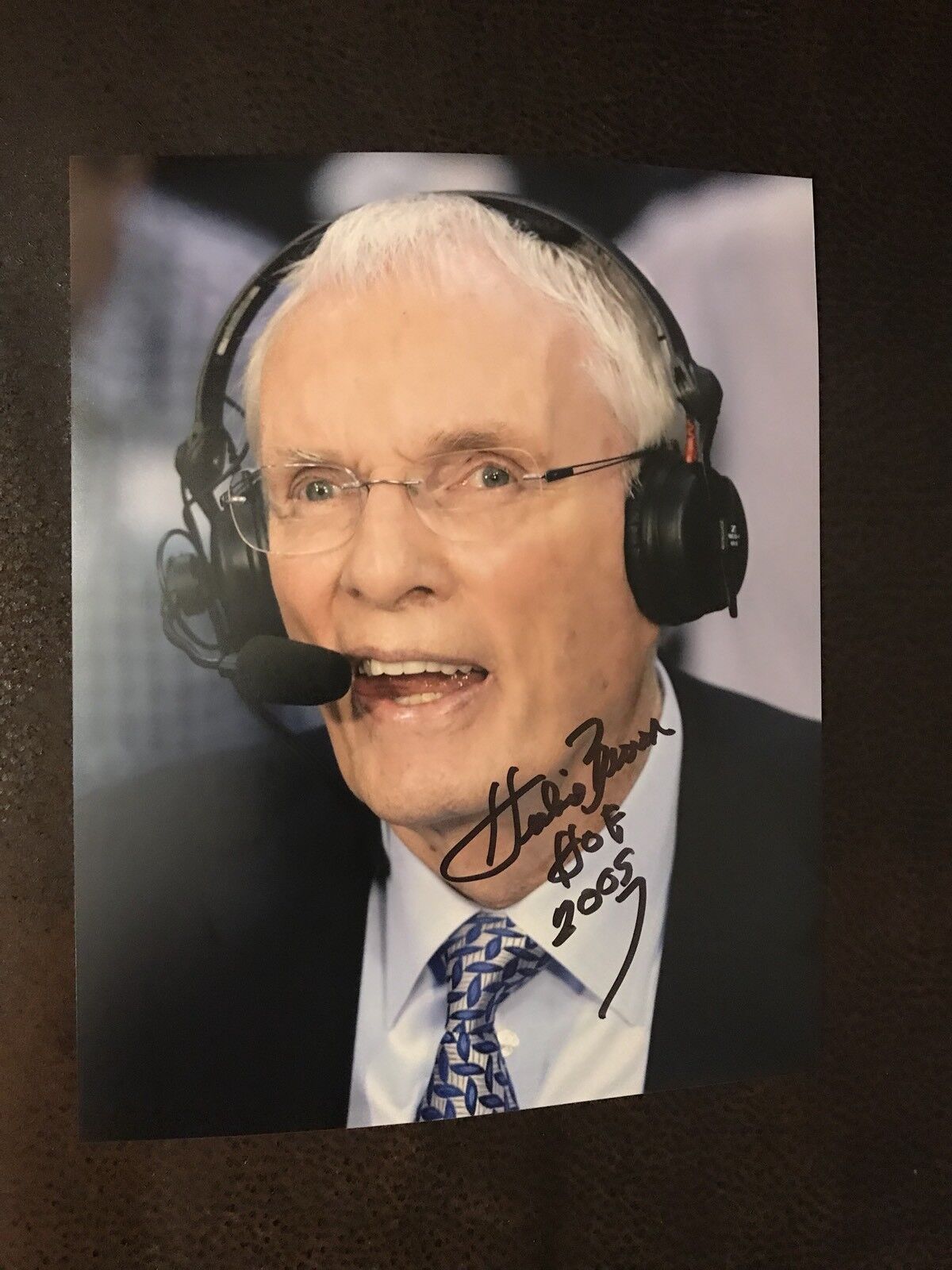Coach Hubie Brown Signed 8 X 10 Photo NBA Announcer Basketball Hall Of Fame