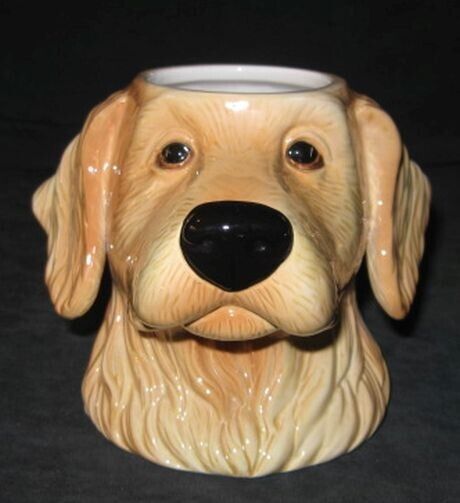 2002 Golden Retriever Shaped Mug Big Sky Canine by Phyllis Driscoll