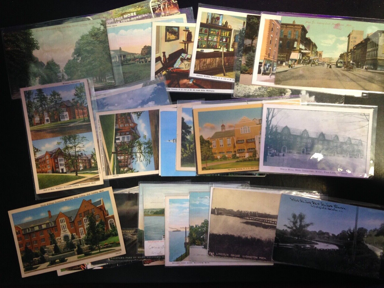 30+ Postcard lot. Michigan. Set 3.