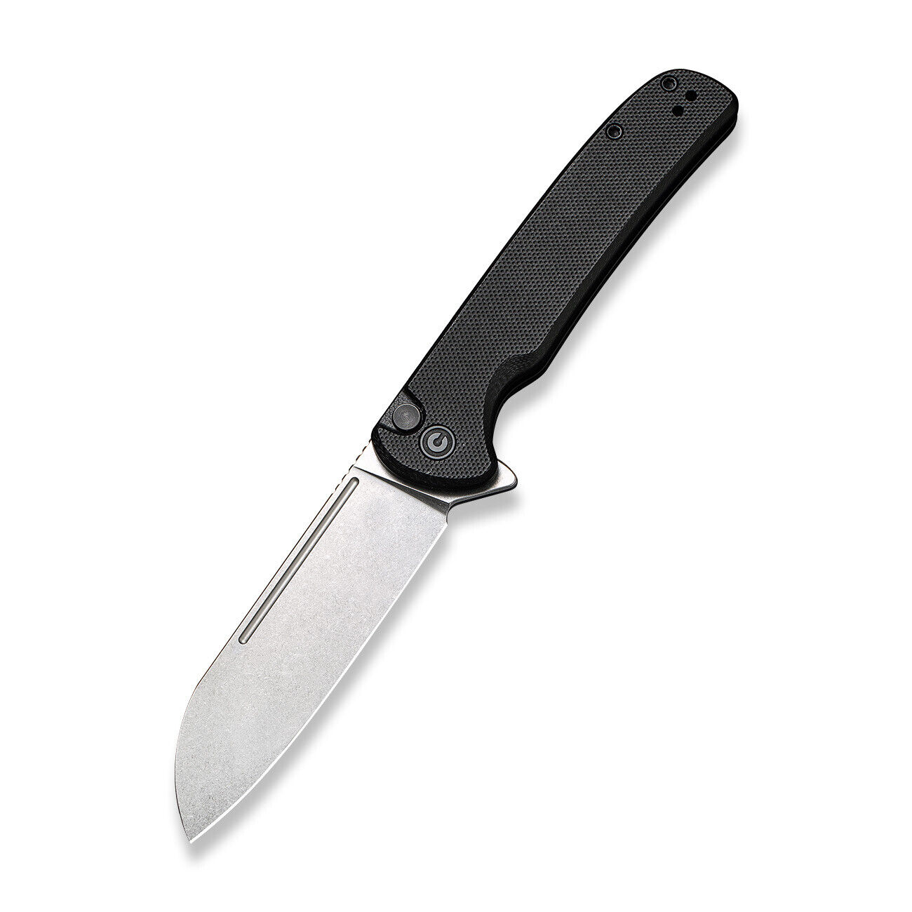 Civivi Chevalier Folding Knife Black G10 Handle 14C28N Plain Edge C20022-1