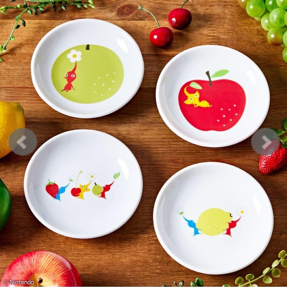 PIKMIN with Fruits Plate Complete SET of 4 Ichiban kuji 2022 from Japan