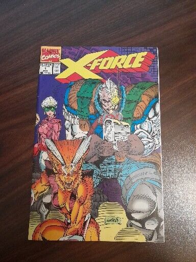 X-Force #1 - Cover 1U Unbagged Version No Card (1991 Marvel) VF+ to NM