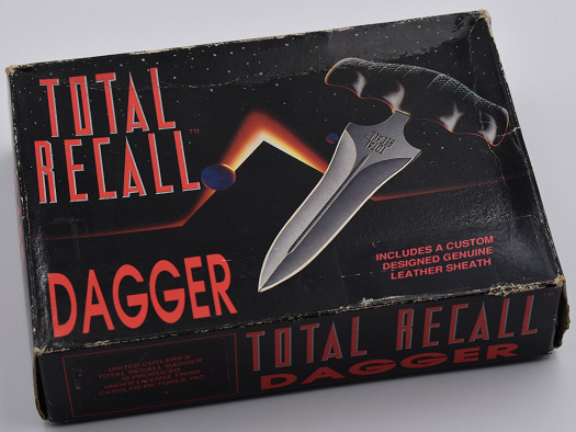 Vintage 1990 Total Recall Movie Knife New in Box United Cutlery UC485 Complete