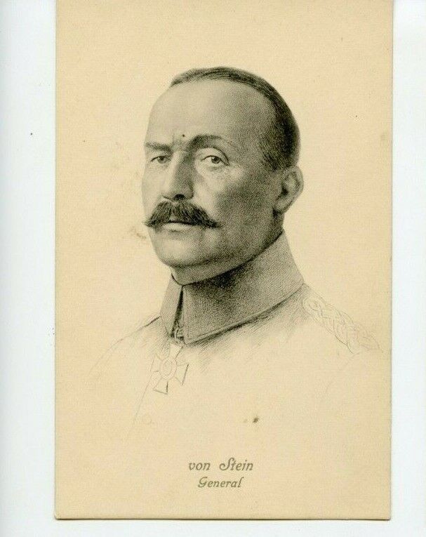 Vintage German Military General Hermann Von Stein WWI Postcard