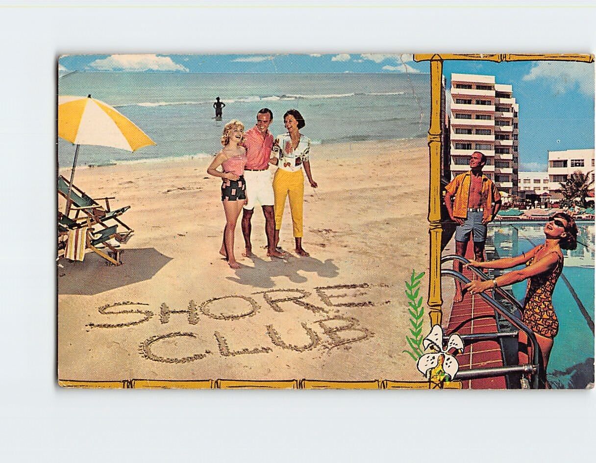 Postcard People Enjoying at Shore Club Hotel Miami Beach Florida