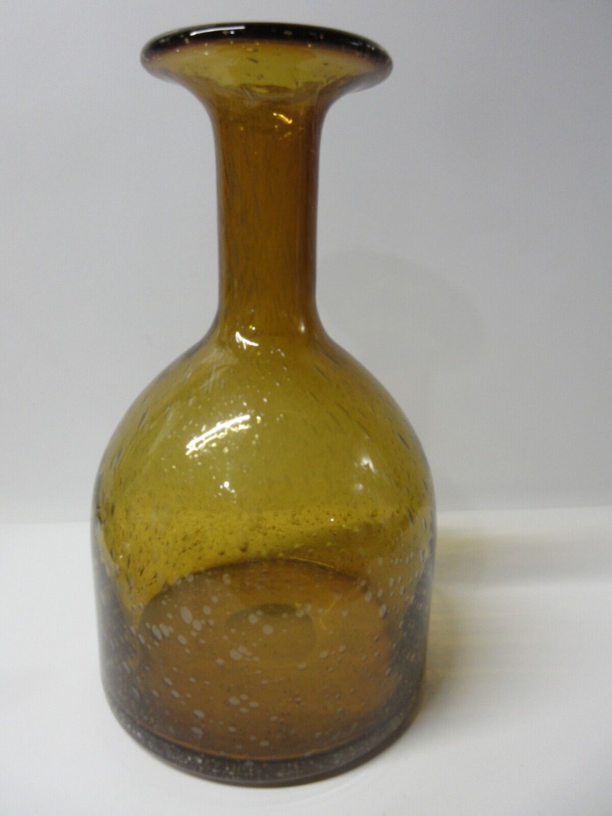 Vintage Hand Blown MCM Pulegoso (Bubble) Vase Decanter
