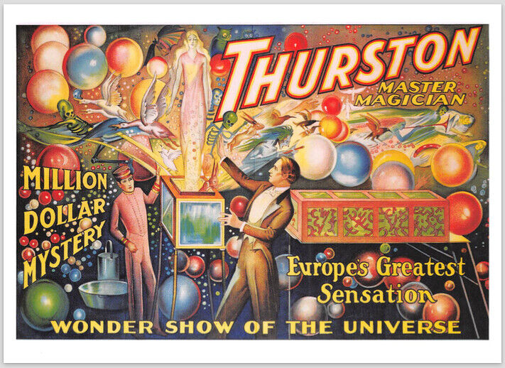 Modern Postcard: Europe\'s Colorful Master Magician Thurston - Magic/Taschen