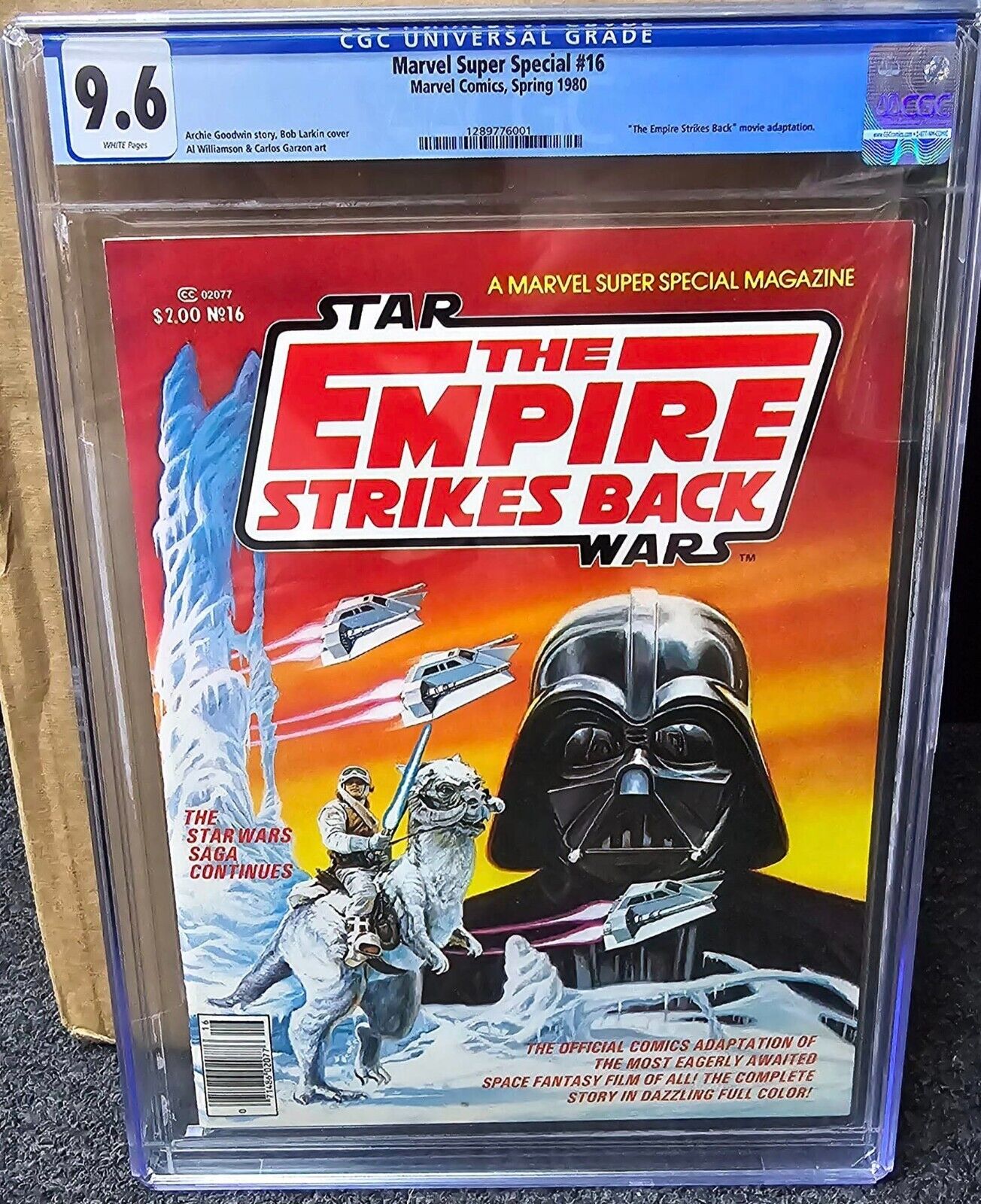 MARVEL SUPER SPECIAL #16  CGC 9.6  WHITE PAGES  BOBA FETT APPEARS  1980