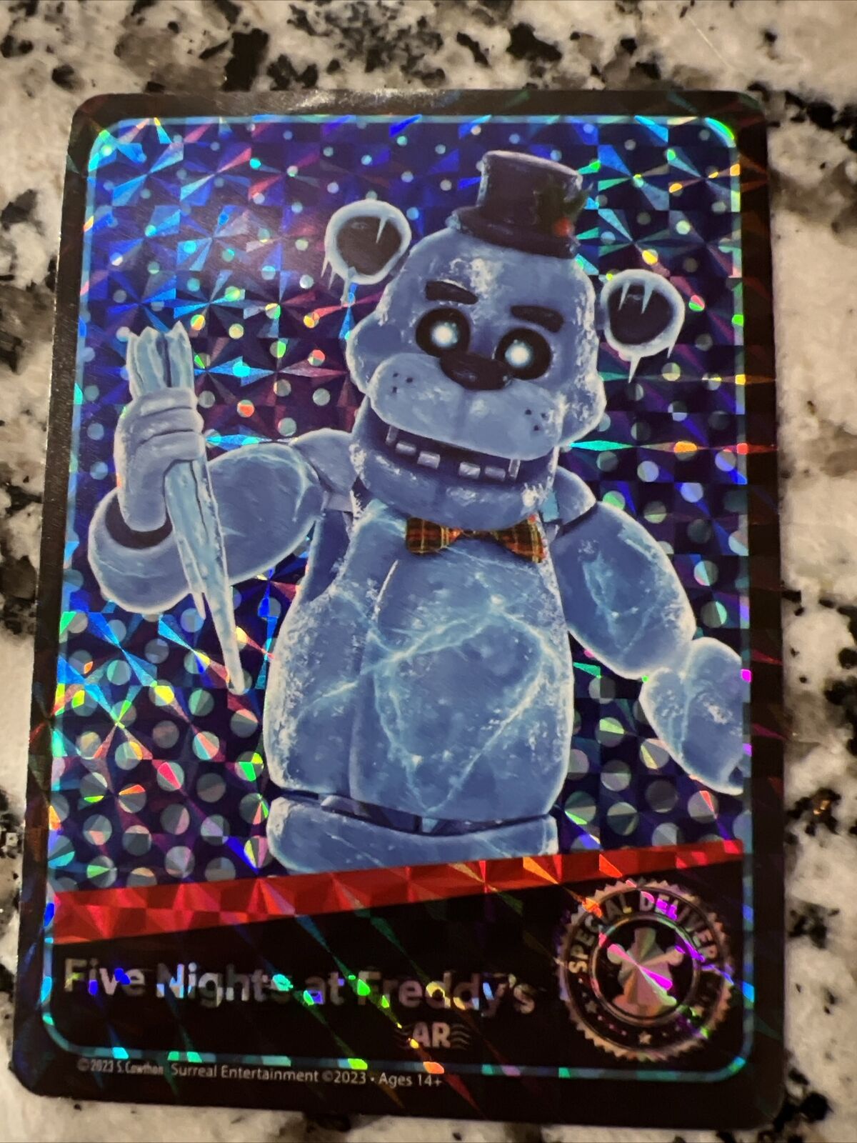 2023 Five Nights at Freddy’s Freddy Ice Bear Variation Sticker Rare