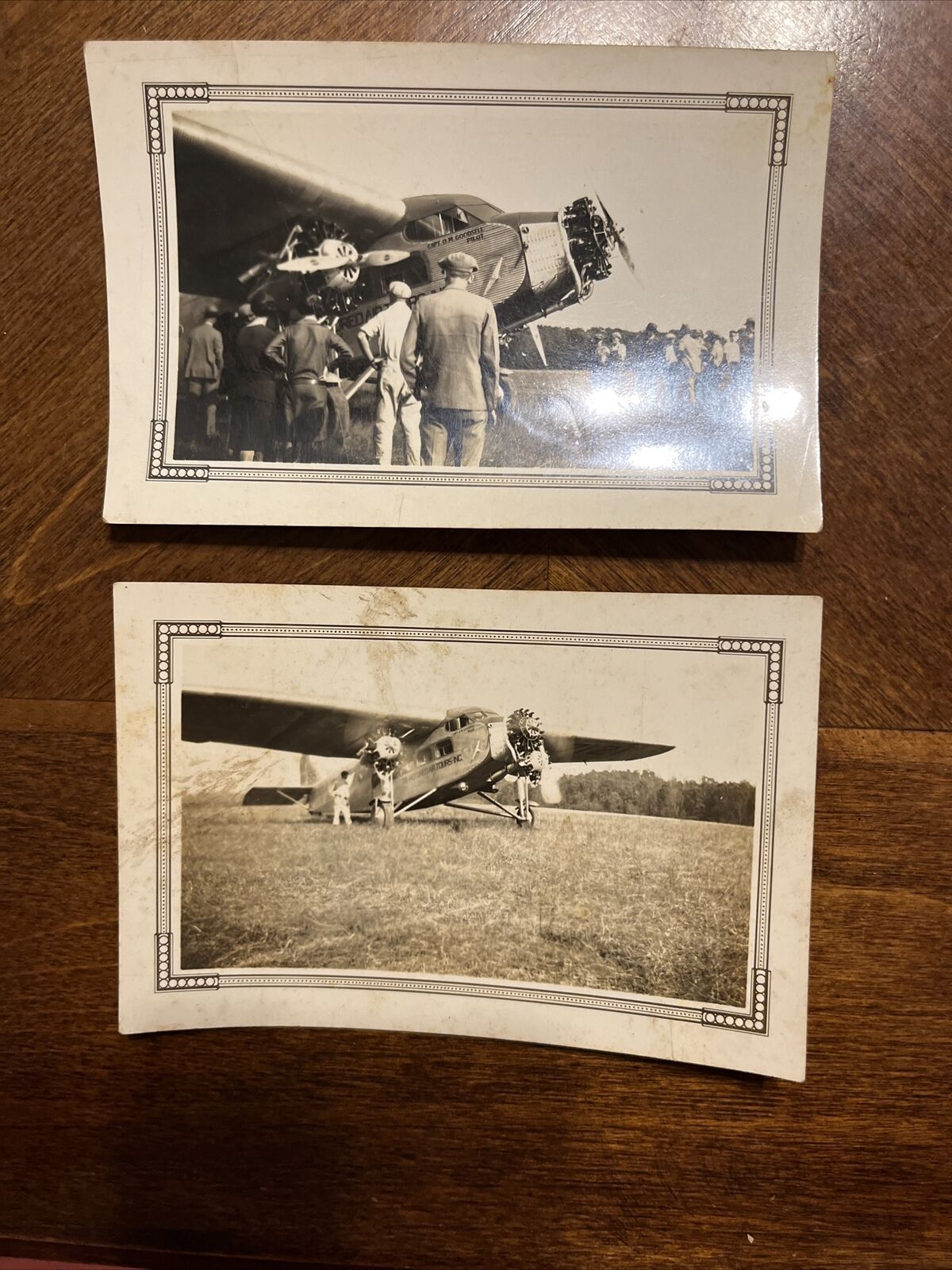 Original Antique Photograph Ford Motor Company Plane Lot 2 Rare