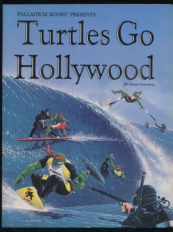 Gaming book-Teenage Mutant Ninja Turtles -Go to Hollywood-Role play book-unused