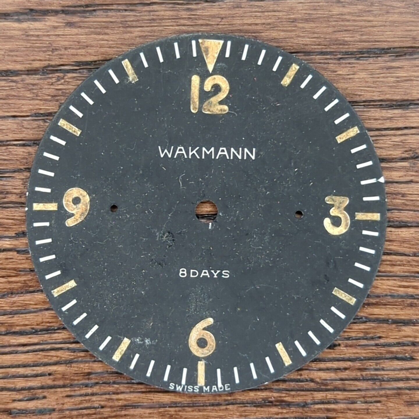 Wakmann 8 Days Swiss Aircraft Aviation Clock Dial Part (S170)