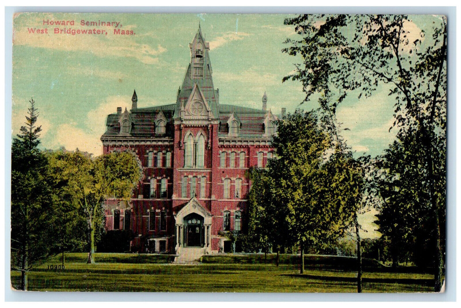 1913 Howard Seminary West Bridgewater Massachusetts MA Antique Posted Postcard