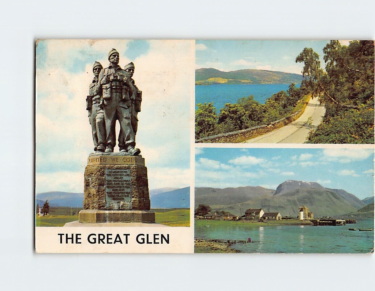 Postcard The Command Memorial The Great Glen