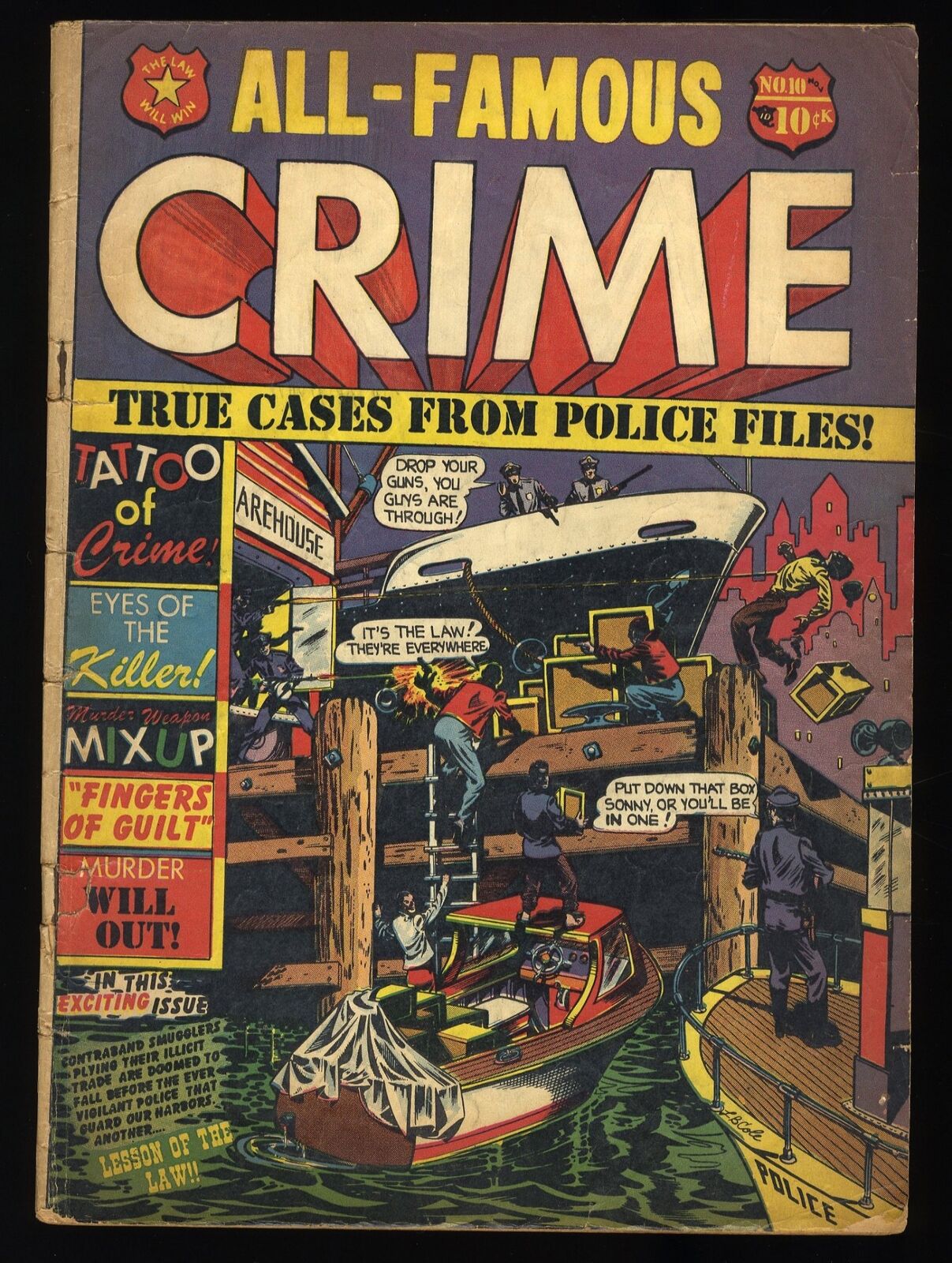 All-Famous Crime #10 GD+ 2.5 Pre-Code Crime L.B. Cole Cover Star Comics/Marvel