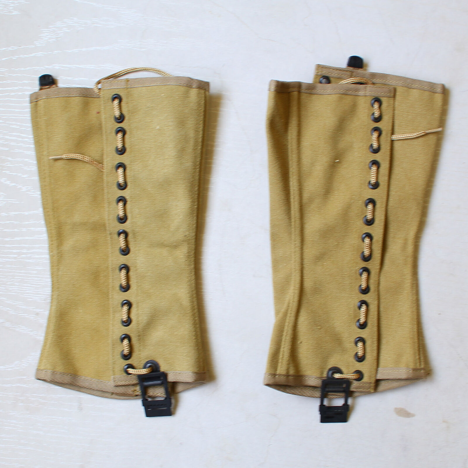 WW2 US ARMY M1938 CANVAS GAITERS WRAPPINGS LEGGINGS WWII MILITARY