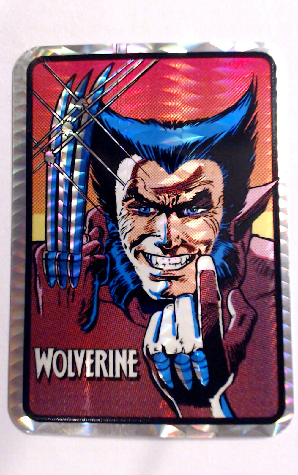 Vintage WOLVERINE Prism Vending Machine Sticker Mini Series #1 cover Marvel 90s