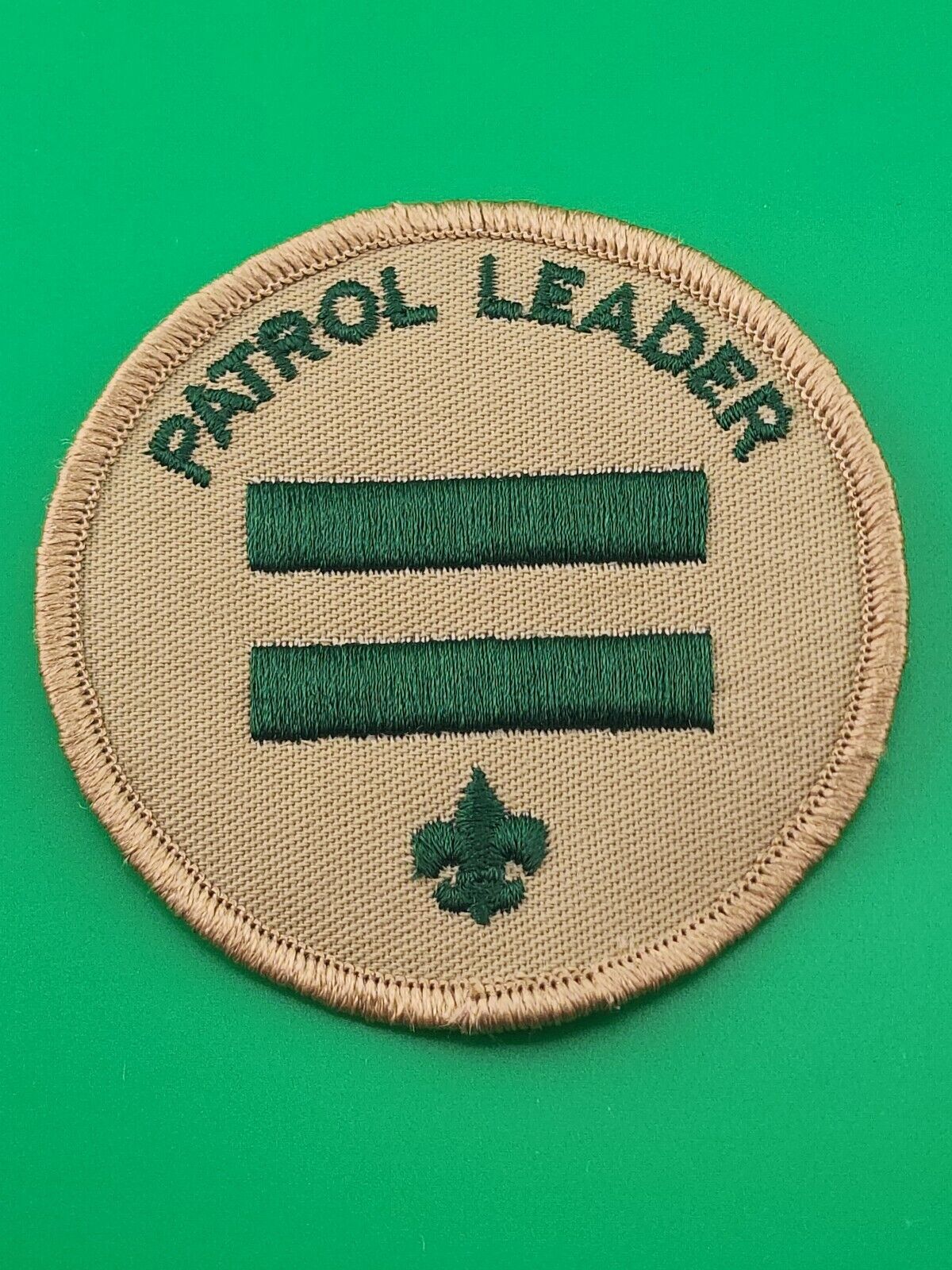 Patrol Leader Tan Patch BSA Boy Scouts Of America NEW